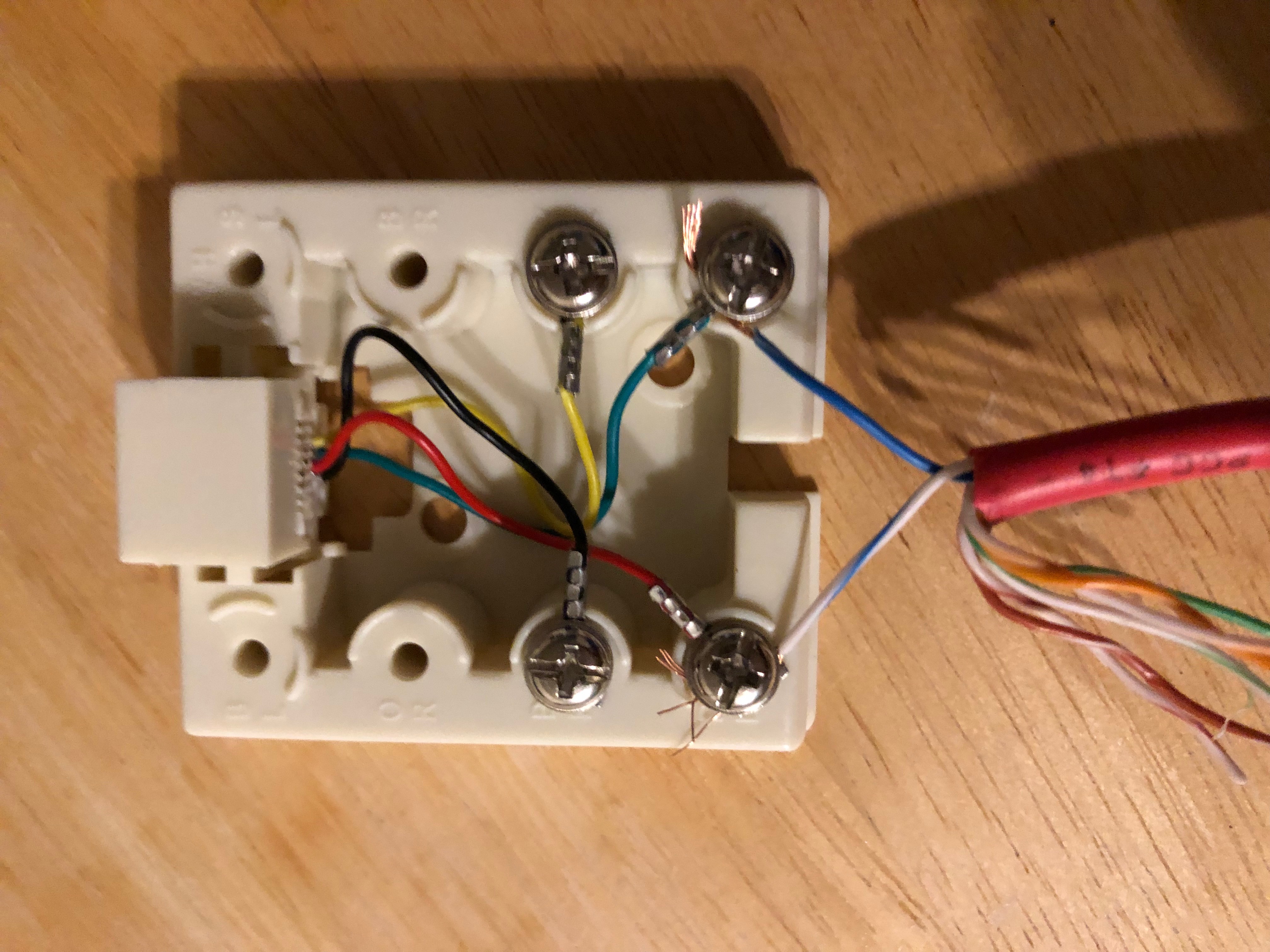 surface mount jack wiring